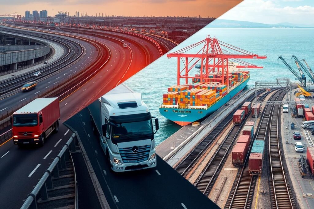 Infrastruktura transportowa w logistyce - drogi, porty i terminale