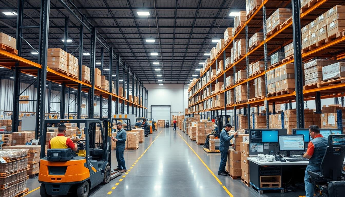 Operator logistyczny 3PL zarządzający procesami w nowoczesnym centrum logistycznym