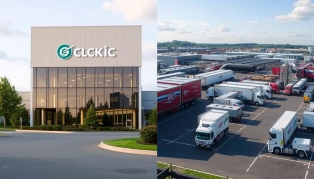 Porównanie siedziby firmy transportowej i bazy eksploatacyjnej