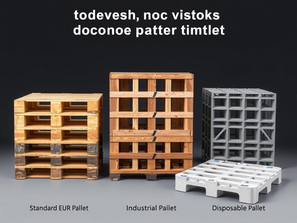 Różne typy palet używanych w logistyce - europaleta, paleta przemysłowa, paleta jednorazowa